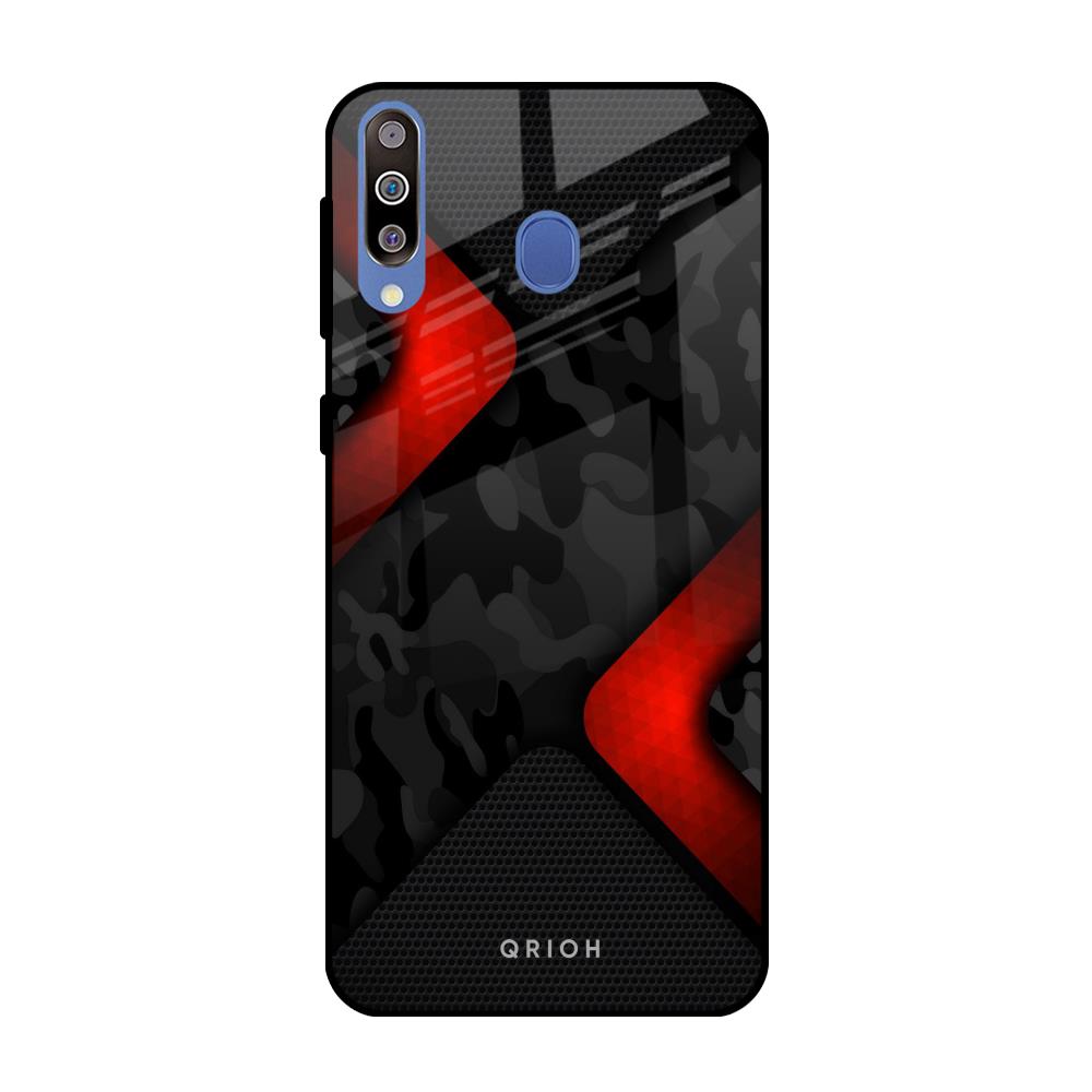 Modern Camo Abstract Samsung Galaxy M40 Glass Back Cover Online