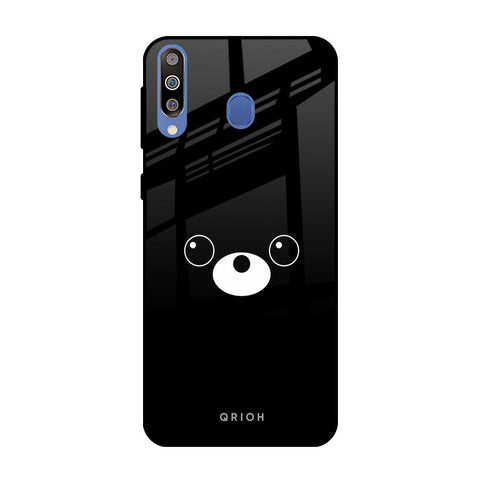 Cute Bear Samsung Galaxy M40 Glass Back Cover Online