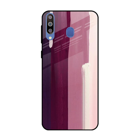 Brush Stroke Art Samsung Galaxy M40 Glass Back Cover Online