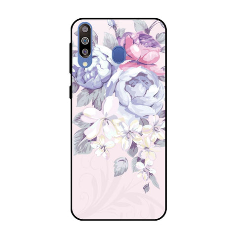 Elegant Floral Samsung Galaxy M40 Glass Back Cover Online