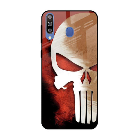 Red Skull Samsung Galaxy M40 Glass Back Cover Online