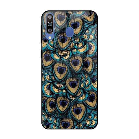 Peacock Feathers Samsung Galaxy M40 Glass Cases & Covers Online