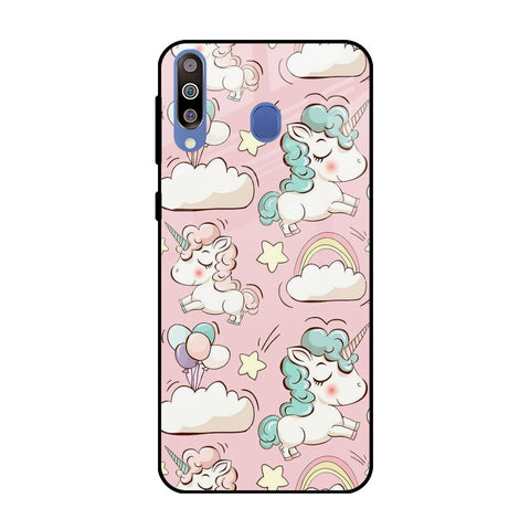Balloon Unicorn Samsung Galaxy M40 Glass Cases & Covers Online