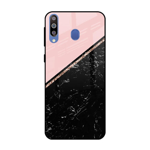 Marble Texture Pink Samsung Galaxy M40 Glass Cases & Covers Online