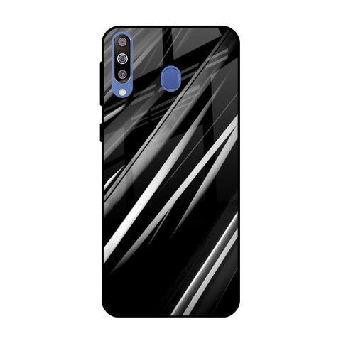 Black & Grey Gradient Samsung Galaxy M40 Glass Cases & Covers Online