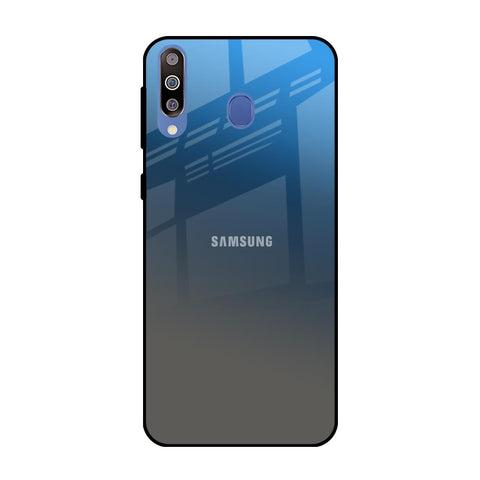 Blue Grey Ombre Samsung Galaxy M40 Glass Back Cover Online