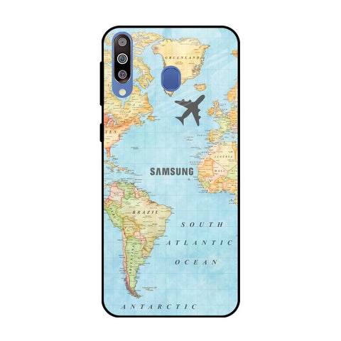 Fly Around The World Samsung Galaxy M40 Glass Back Cover Online