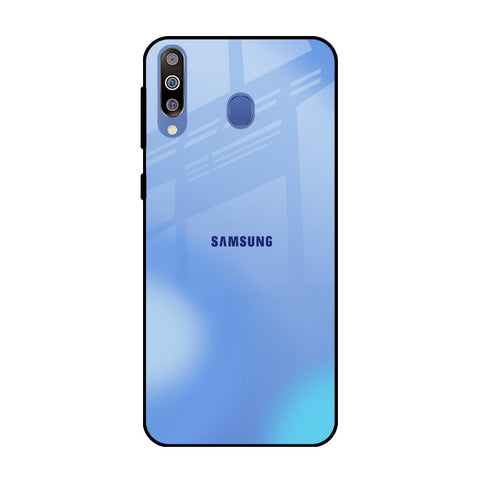 Vibrant Blue Texture Samsung Galaxy M40 Glass Back Cover Online