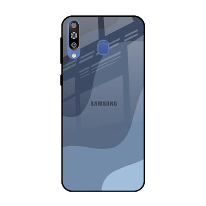 Navy Blue Ombre Samsung Galaxy M40 Glass Back Cover Online