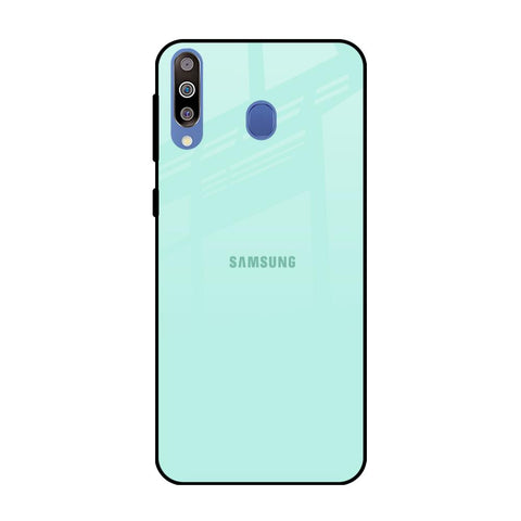 Teal Samsung Galaxy M40 Glass Back Cover Online