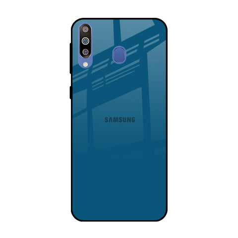 Cobalt Blue Samsung Galaxy M40 Glass Back Cover Online