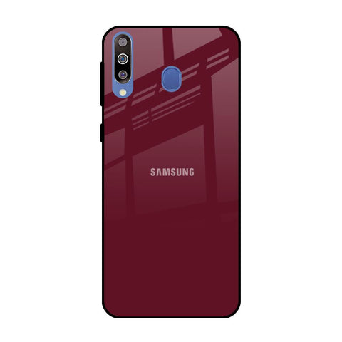 Classic Burgundy Samsung Galaxy M40 Glass Back Cover Online