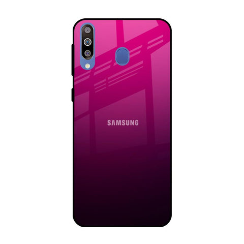 Purple Ombre Pattern Samsung Galaxy M40 Glass Back Cover Online