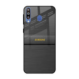 Grey Metallic Glass Samsung Galaxy M40 Glass Back Cover Online
