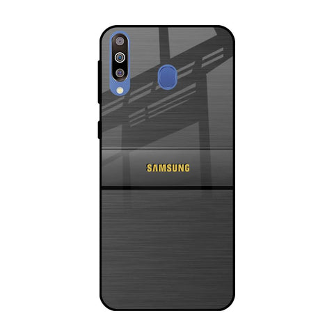 Grey Metallic Glass Samsung Galaxy M40 Glass Back Cover Online
