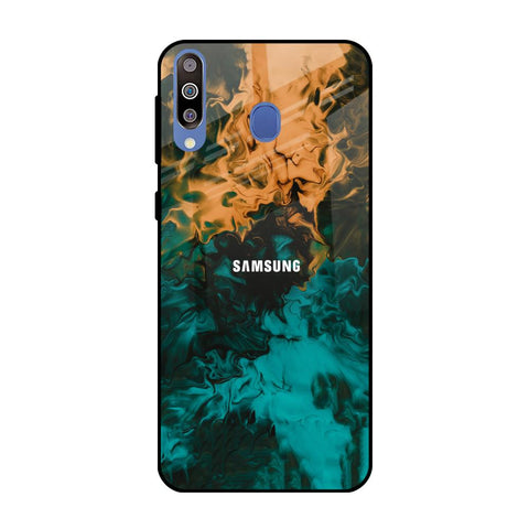 Watercolor Wave Samsung Galaxy M40 Glass Back Cover Online