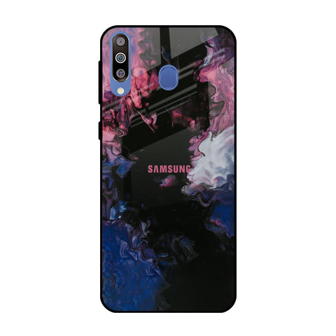 Smudge Brush Samsung Galaxy M40 Glass Back Cover Online