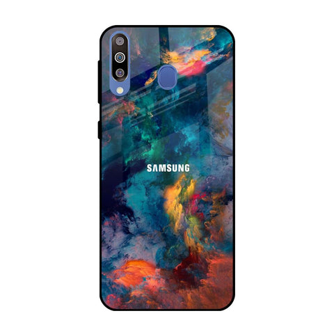 Colored Storm Samsung Galaxy M40 Glass Back Cover Online