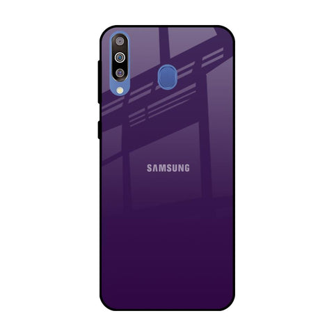 Dark Purple Samsung Galaxy M40 Glass Back Cover Online