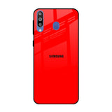 Blood Red Samsung Galaxy M40 Glass Back Cover Online