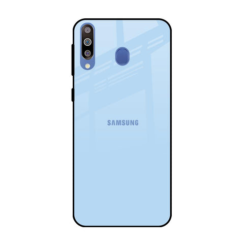 Pastel Sky Blue Samsung Galaxy M40 Glass Back Cover Online