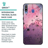 Space Doodles Glass Case for Samsung Galaxy M40