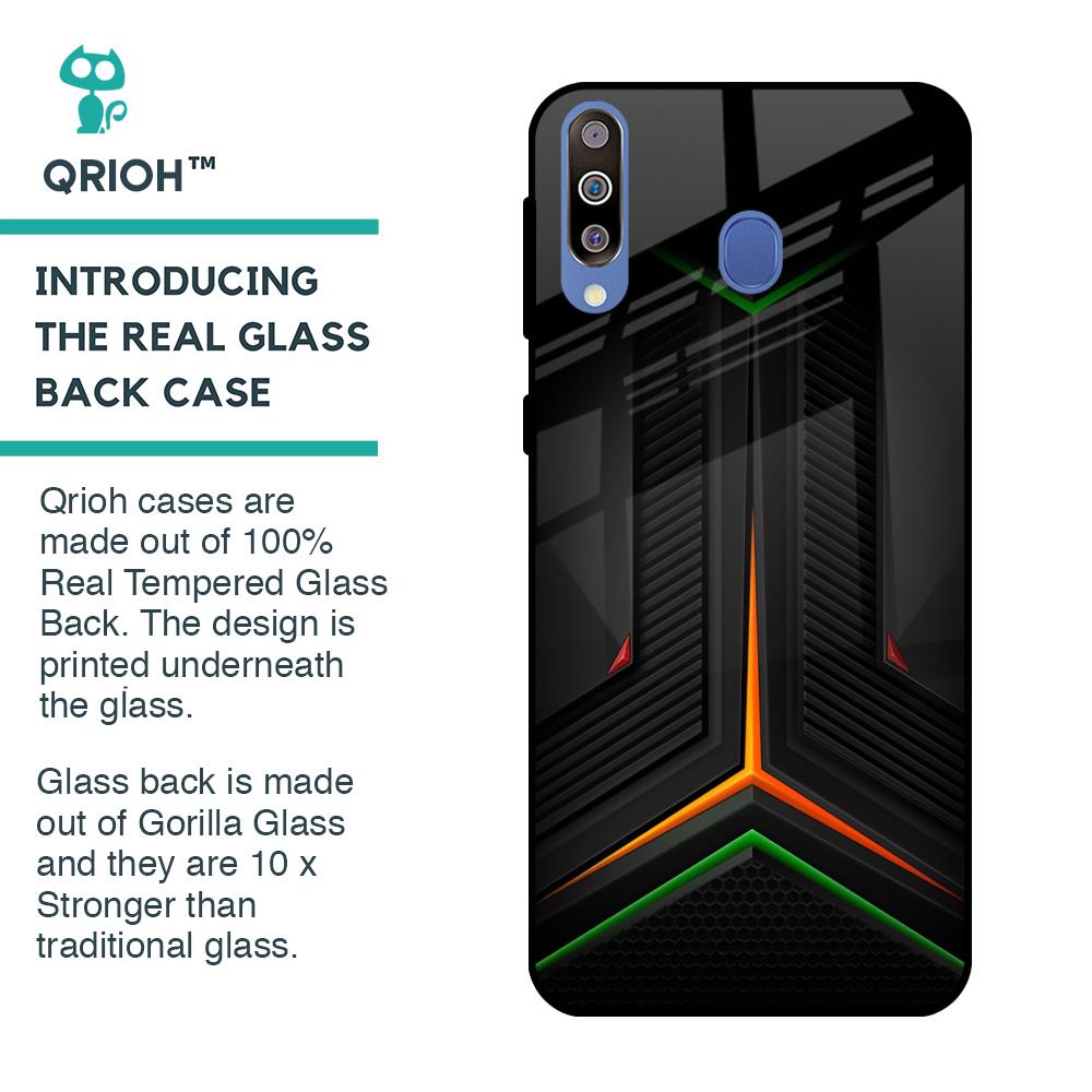 Modern Ultra Chevron Glass Case for Samsung Galaxy M40