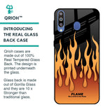Fire Flame Glass Case for Samsung Galaxy M40