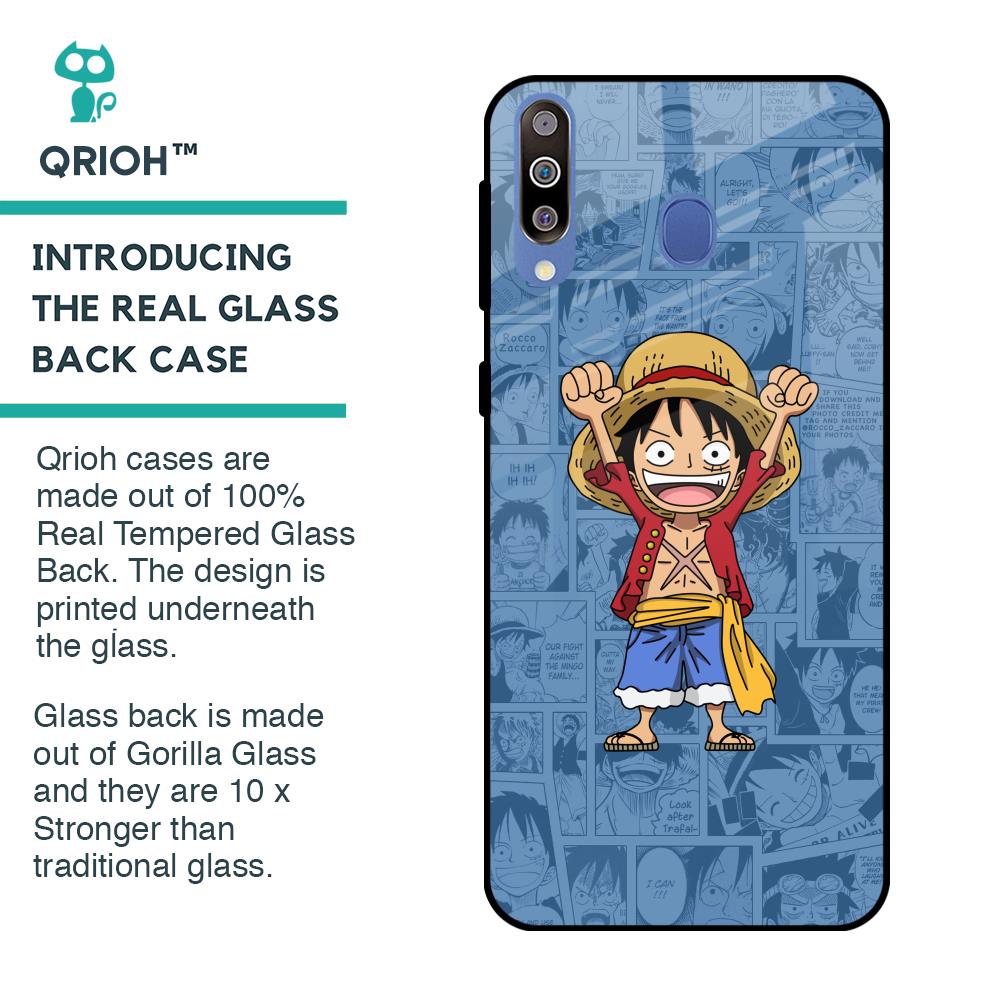 Chubby Anime Glass Case for Samsung Galaxy M40
