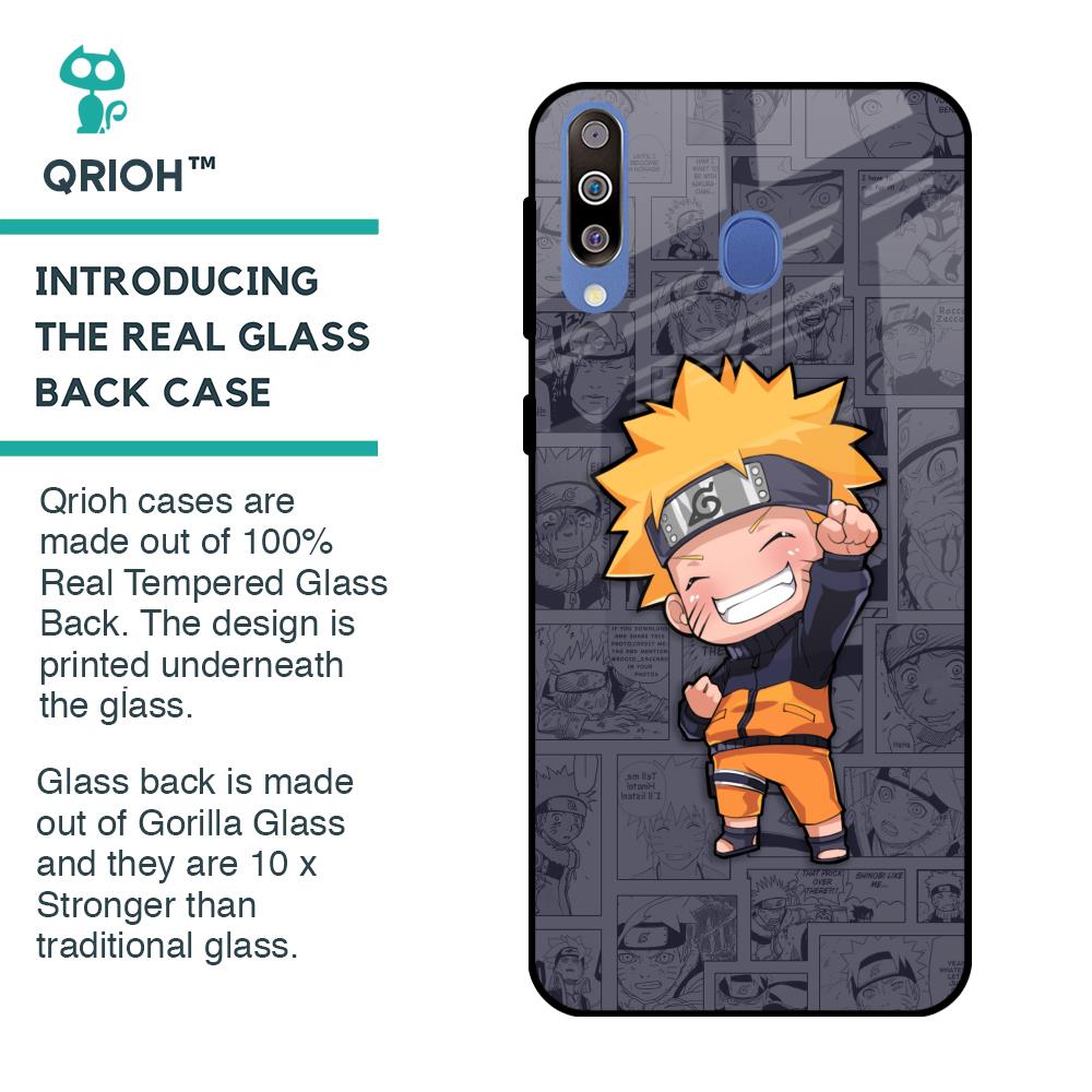 Orange Chubby Glass Case for Samsung Galaxy M40