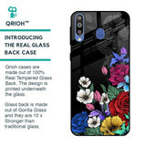Rose Flower Bunch Art Glass Case for Samsung Galaxy M40