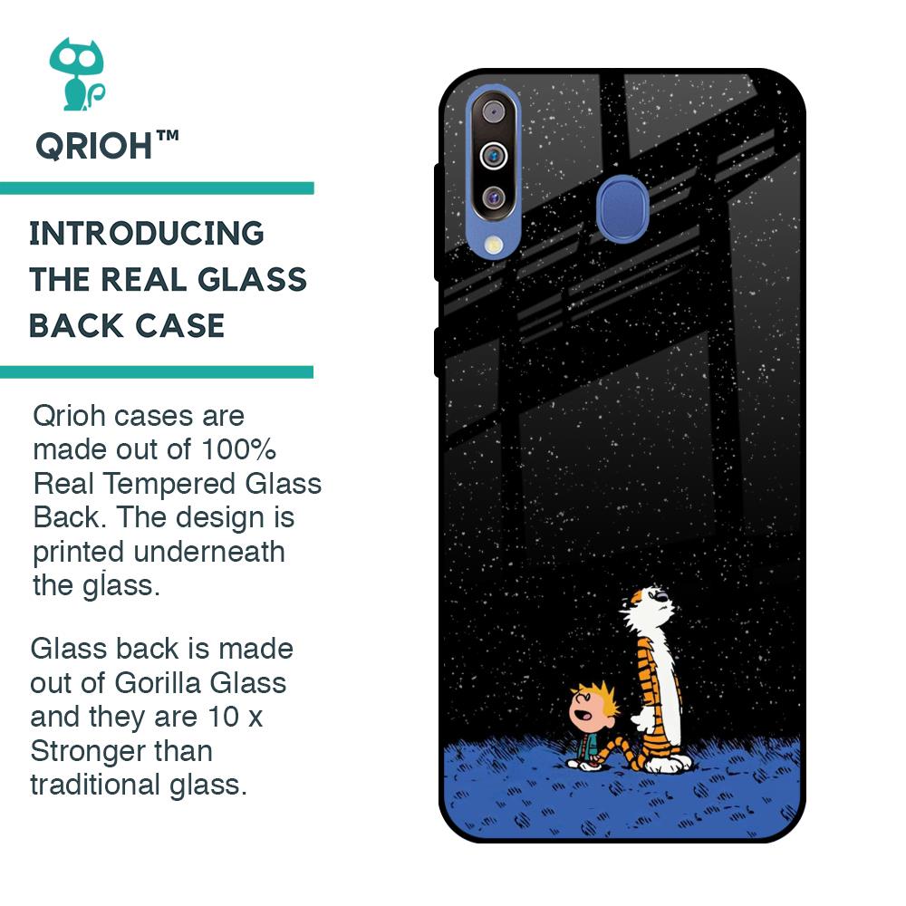 Night Sky Star Glass Case for Samsung Galaxy M40