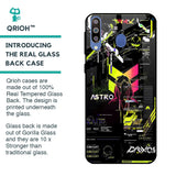 Astro Glitch Glass Case for Samsung Galaxy M40