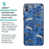 Blue Cheetah Glass Case for Samsung Galaxy M40