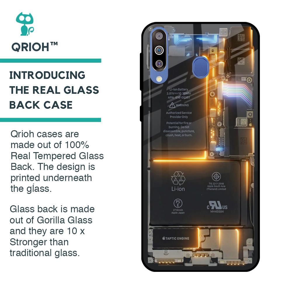 Glow Up Skeleton Glass Case for Samsung Galaxy M40