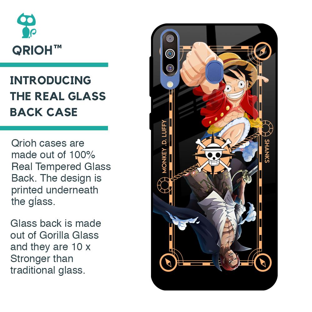 Shanks & Luffy Glass Case for Samsung Galaxy M40