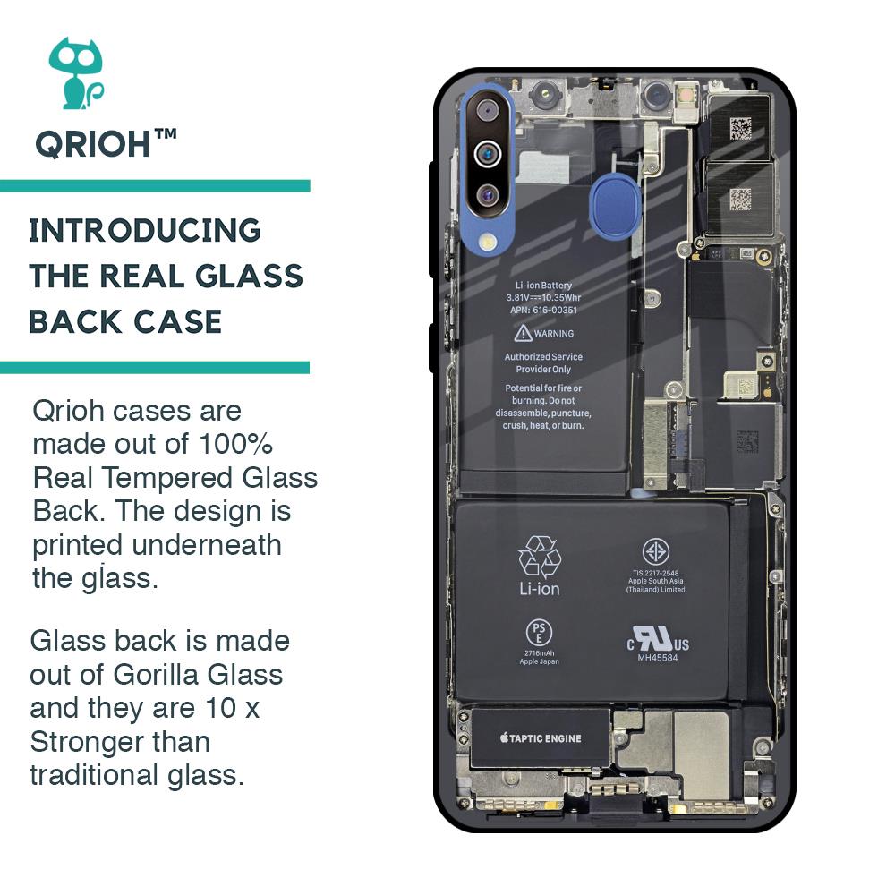 Skeleton Inside Glass Case for Samsung Galaxy M40