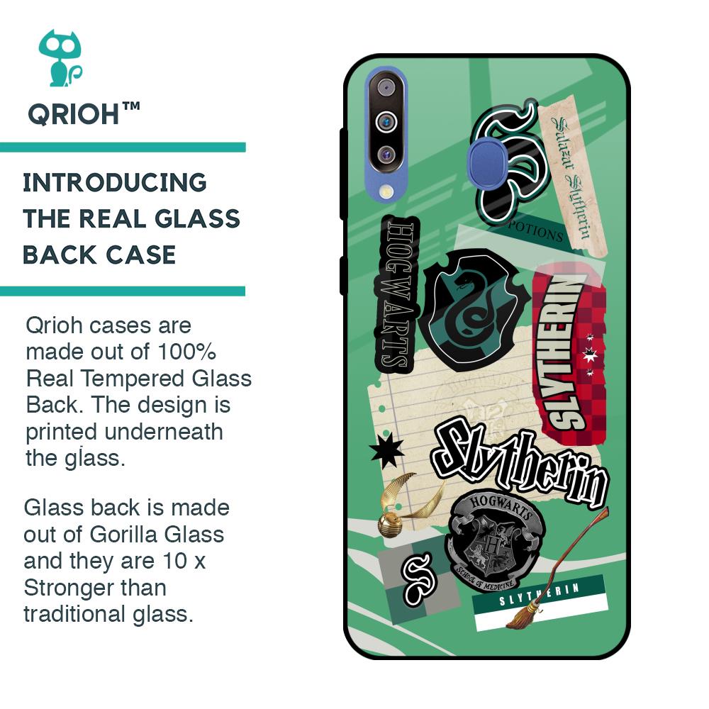 Slytherin Glass Case for Samsung Galaxy M40