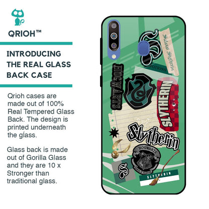 Slytherin Glass Case for Samsung Galaxy M40