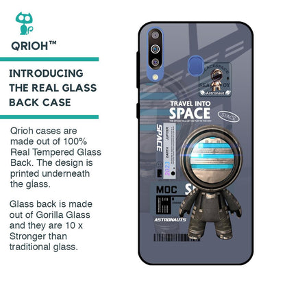 Space Travel Glass Case for Samsung Galaxy M40