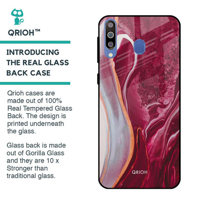 Crimson Ruby Glass Case for Samsung Galaxy M40
