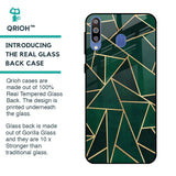 Abstract Green Glass Case For Samsung Galaxy M40