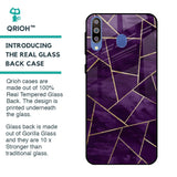 Geometric Purple Glass Case For Samsung Galaxy M40
