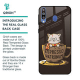 Tea With Kitty Glass Case For Samsung Galaxy M40