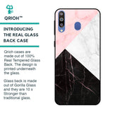 Marble Collage Art Glass Case For Samsung Galaxy M40