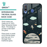 Astronaut Dream Glass Case For Samsung Galaxy M40