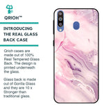 Diamond Pink Gradient Glass Case For Samsung Galaxy M40