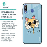 Adorable Cute Kitty Glass Case For Samsung Galaxy M40