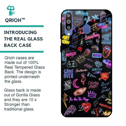 Accept The Mystery Glass Case for Samsung Galaxy M40