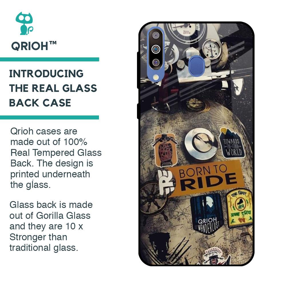 Ride Mode On Glass Case for Samsung Galaxy M40